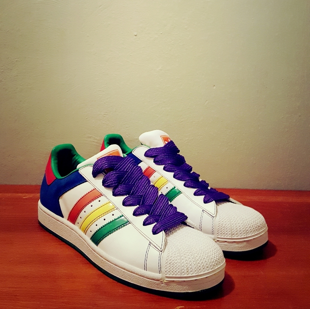 Rainbow Pride Adidas Superstar II CB Shell Toes